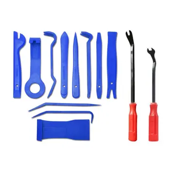 

13pcs/set Trim Removal Tool Set Hand Tools Pry Bar Panel Door Interior Clip Remover Set Car Dashboard Opening Tool Set