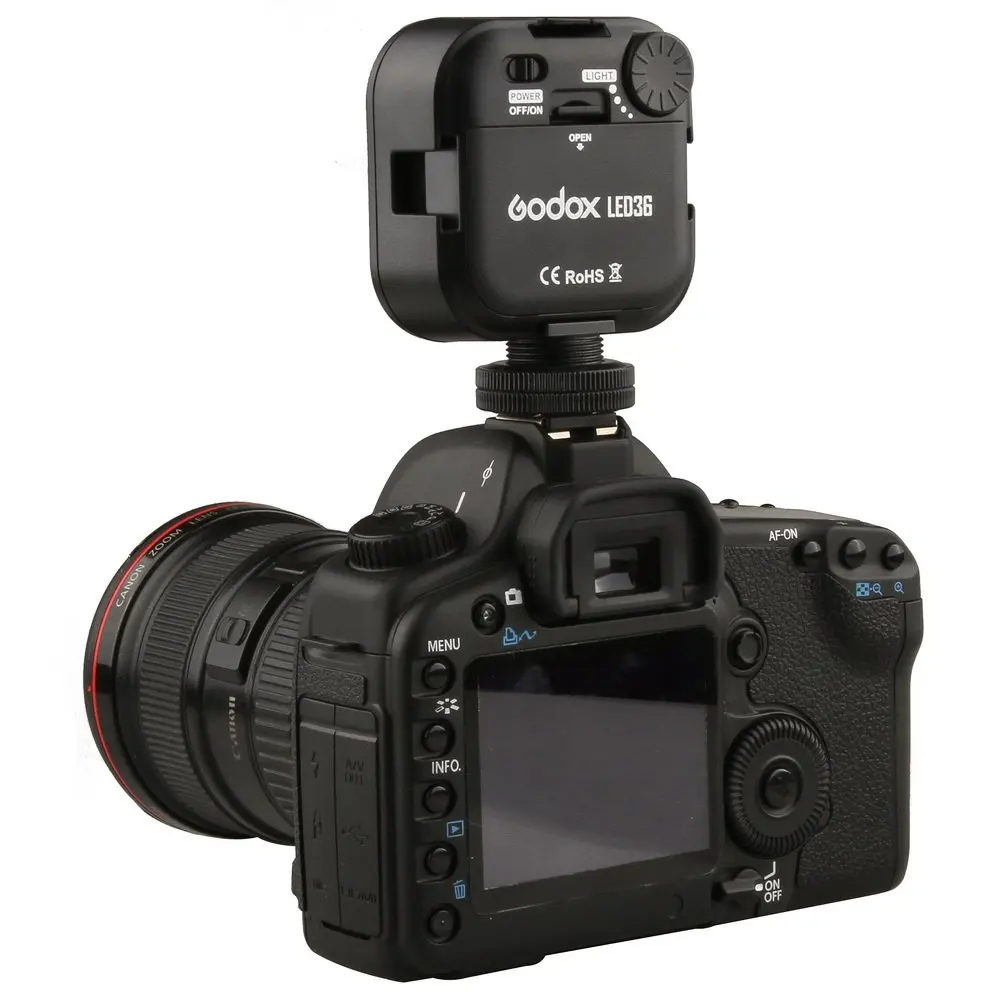 Godox светодиодный-36 5500~ 6500K фотографический светильник ing светодиодный светильник лампа для цифровой камеры видеокамеры DV DSRL Mini DVR