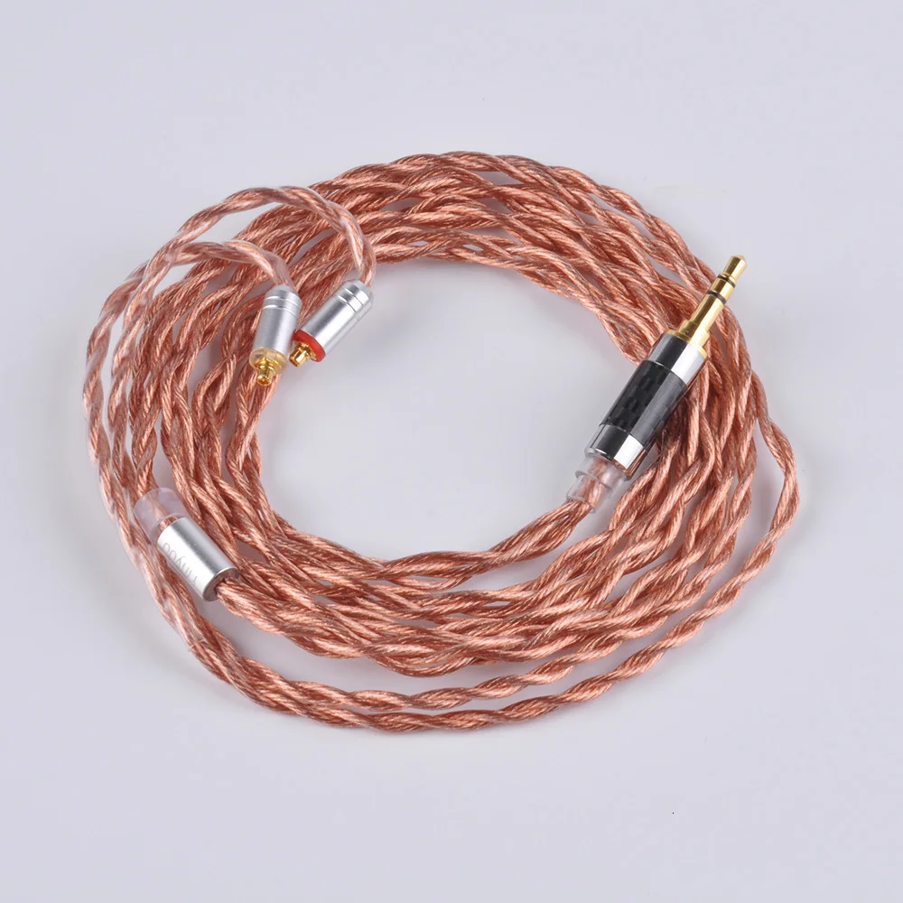 Yinyoo 4 ядра сплава с чистой меди Модернизированный кабель 2,5/3,5/4,4 мм сбалансированный кабель с MMCX/2pin разъем для ZS10 ZST ZS6