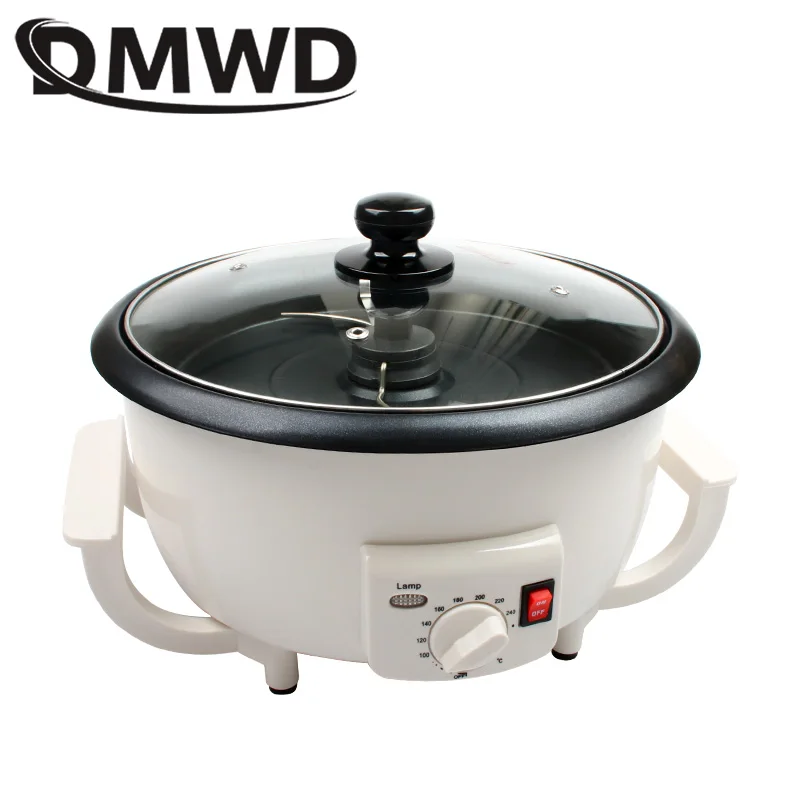 DMWD 110 V/220 V аппарат для обжарки кофе сушеные фрукты арахисовая фасоль духовка сушилка зерна кофе бобы обжарки машина ЕС США Plug