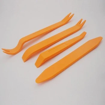 

Plastic Installer Molding Set Car Trim Removal Car DIY 4pcs Dashboard Pry Radio body Upholstery Remover Tool Kit