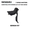 SENSAH Road Bike Shifters 2X7 Speed Lever Brake 2x7 speed Road Bicycle Derailleur Compatible for R6800 Claris Sora st-a070 STI ► Photo 2/3