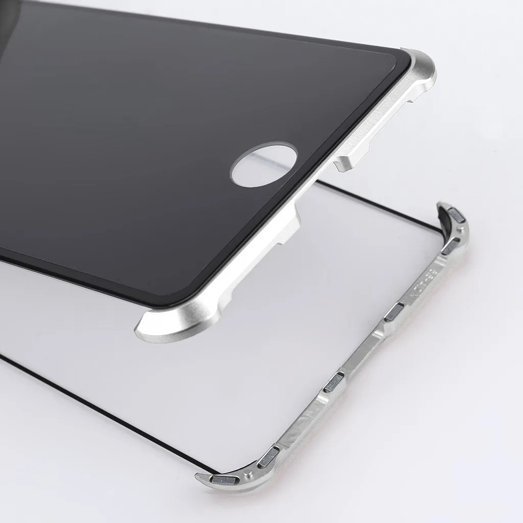 Защищающий от подсматривания магнитной адсорбции чехол для iPhone 7/8 плюс корпус металлический бампер Стекло чехол для iPhone 7/8 плюс FW3