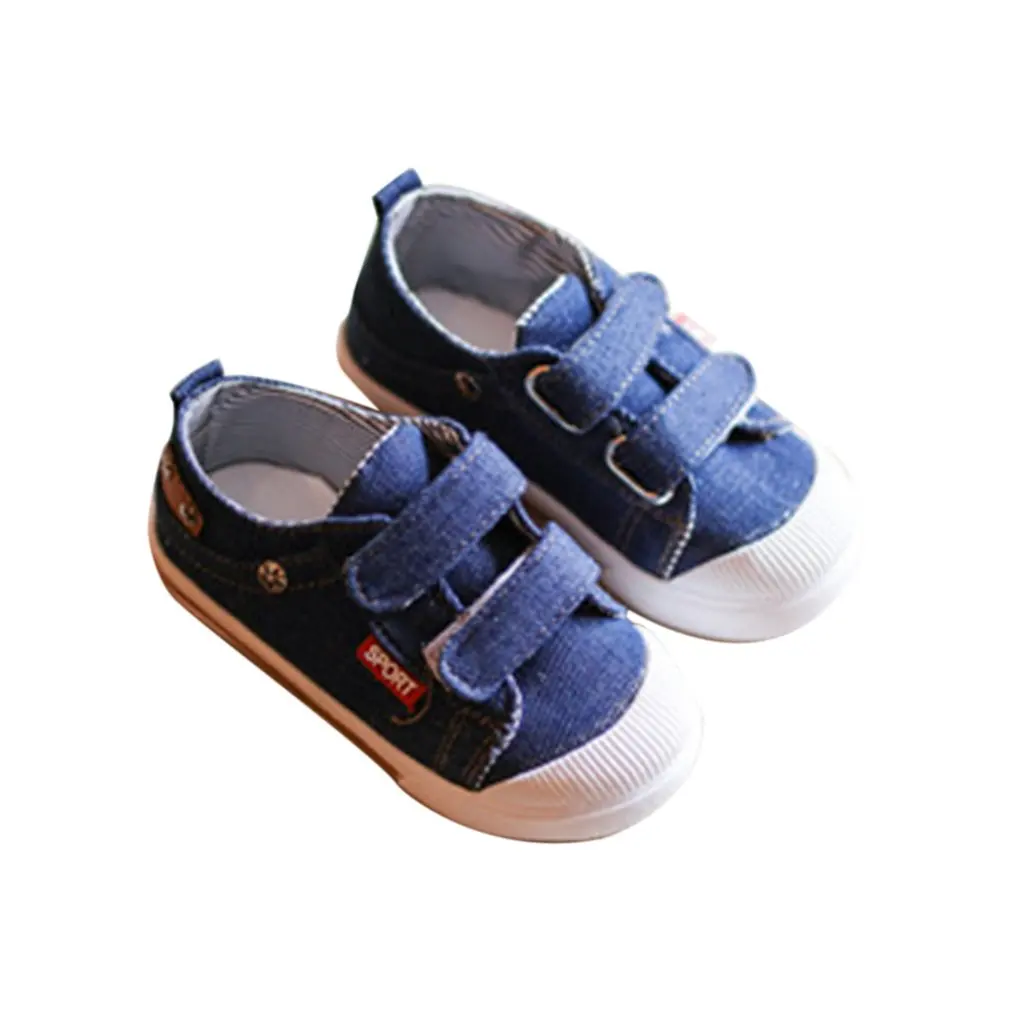  Fashion Baby Boys Girls Canvas Shoes All-match Walking Sneakers Magic Tape Children Shoes Comfortab