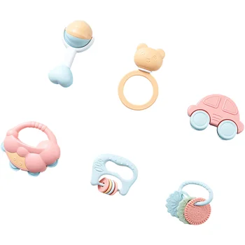 

6pcs Baby Toy Soft Safe Cute Creative Teether Toys Rattle Toys