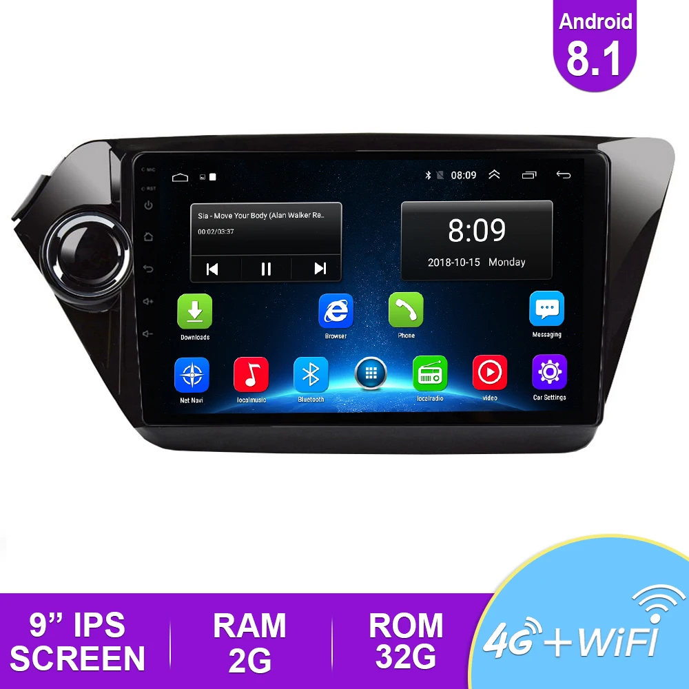 2.5D 9 ''IPS автомобильное радио Android 8 1 авто стерео Мультимедиа для Ford S Max 2007 2008 GPS