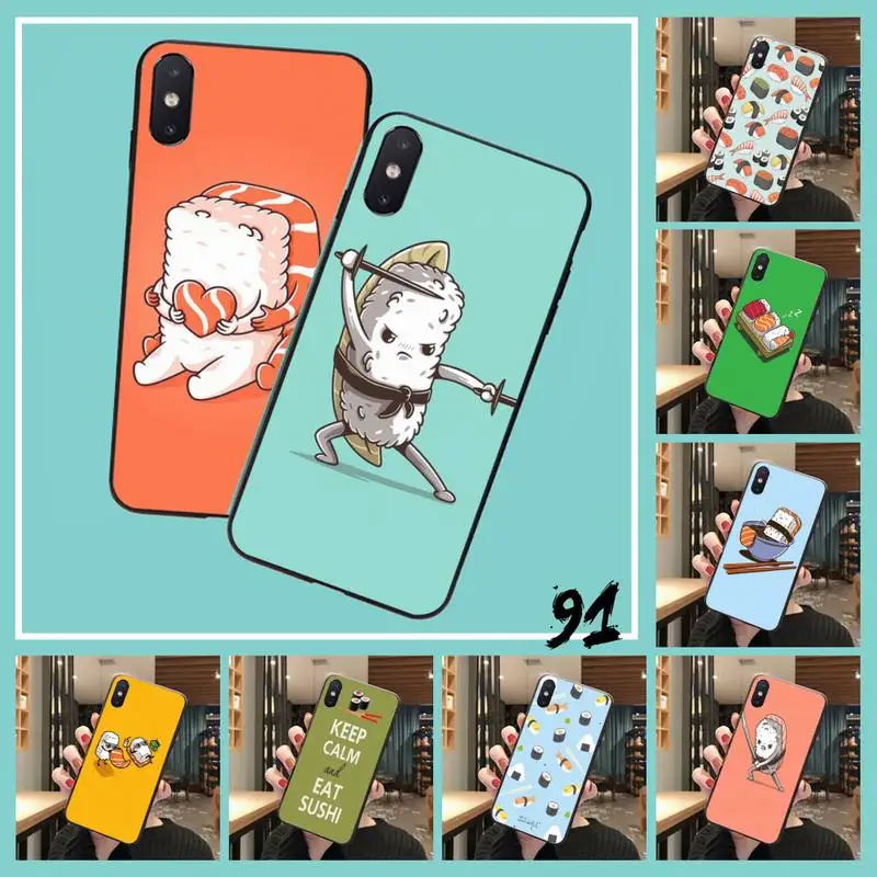 Чехол для телефона с суши Coque Shell iPhone 8 7 6 6S Plus 5 5S SE 2020 11 11pro max XR X XS MAX | Мобильные