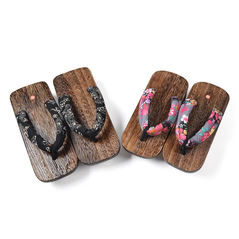 Summer Sandals Men Flat Platform Sandals Women Man Flip Flops Shoes Cos Japanese Clogs Geta Anti Slip Bathroom Slides Slippers