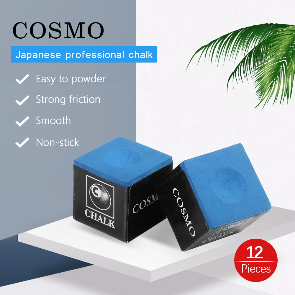 

Original Japan COSMO Chalks Billiard Chalks Blue Oil Pool Chalks Snooker Cue Chalks Professional Non-stick Billiard Accessories