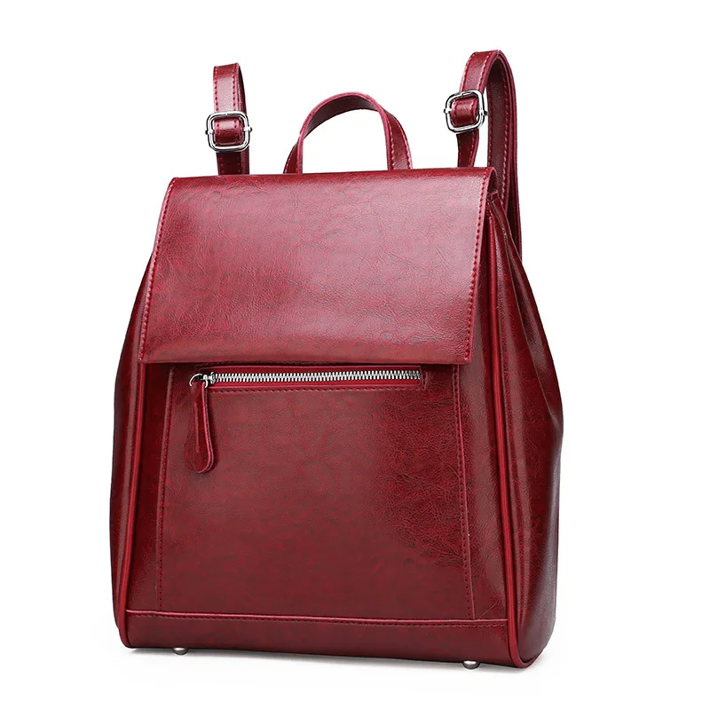 

Backpack 2019 New Style Fashion Shoulder Multi-functional Retro Flip Zipper Women's Backpack Versatile Backpack Women's