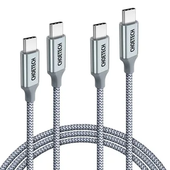 

2pcs USB-C Cable (100W 20V/5A) for iPad Pro 2020/2019/2018 USB Type C Braided Fast Charging Cable (6ft) for MacBook Air