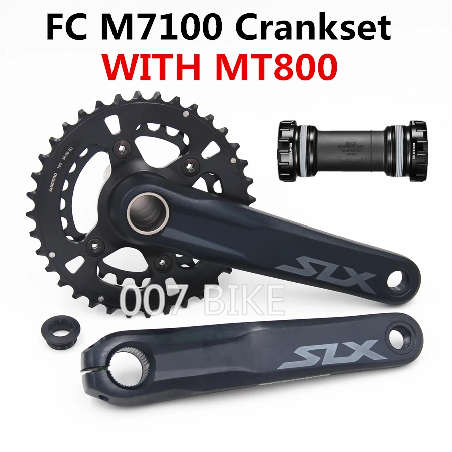 SHIMANO DEROE SLX FC M7100 Crankset M7100 2x12-Speed 26-36T 170MM 175MM HOLLOWTECH II MTB Crankset