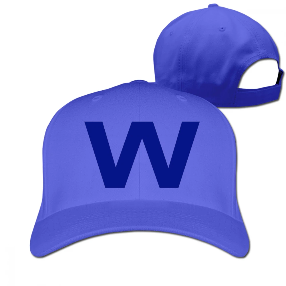 Chicago W Win Натуральная мужская Кепка унисекс, регулируемая шапка для гольфа, папы - Цвет: Синий