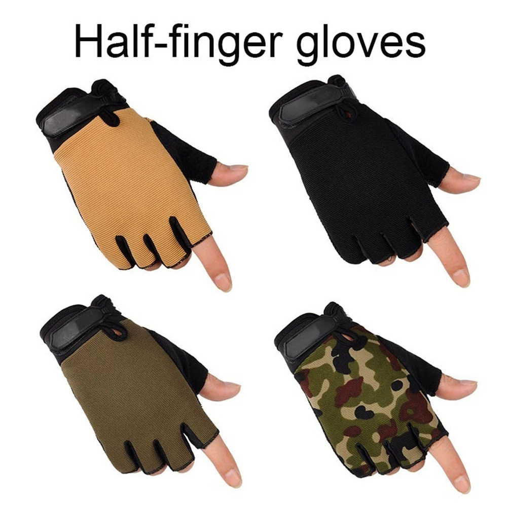 2020 New Men's Tactical Non-slip Cycling Gym Fitness Outdoor Sports Half Finger Gloves Women's Cycling Breathable max grip gloves