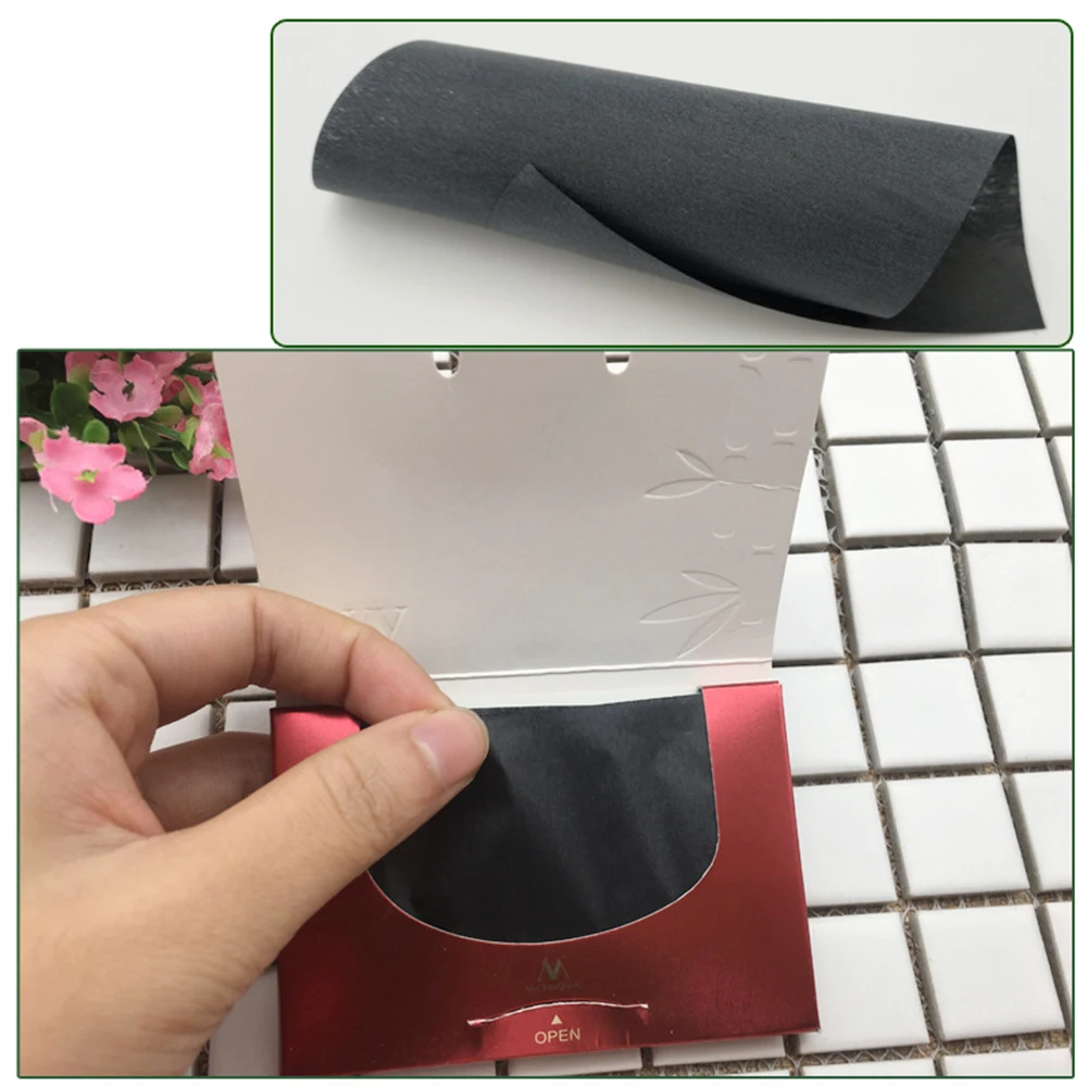 MeiYanQiong 90Pcs/pack Bamboo Charcoal Oil Blotting Sheets Facial Absorbent Paper Oil Control Tissue Portable Face Pads Patches