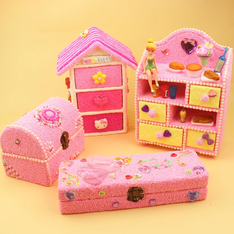 Глина DIY игрушка ультра-светильник ручной работы тонкая глина для художественных работ инструменты деревянный шкаф для хранения ящиков грязь жемчуг 10-30 юаней белый эмбрион режим