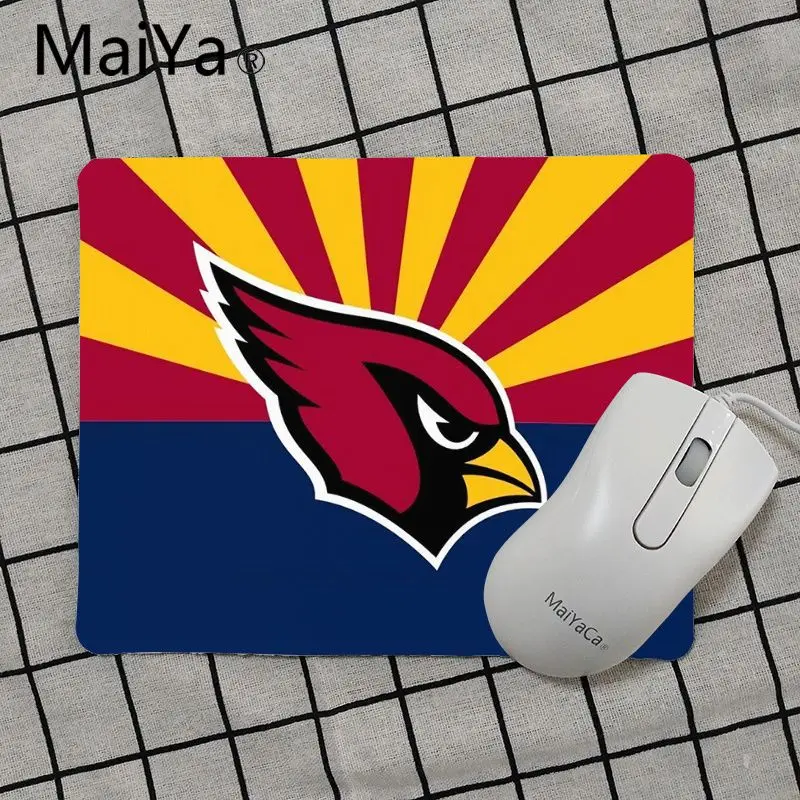 Maiya высокое качество Аризона Cardinals уникальная настольная панель коврик для игровой мыши Лидер продаж подставка под руку мышь - Цвет: No Lock Edge25x29cm
