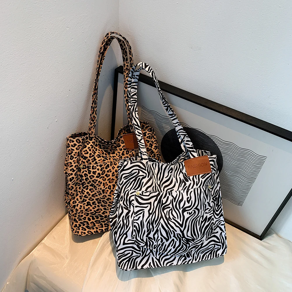 Winter Vintage Bag Zebra Print Handbags Women Zebra Print Shoulder