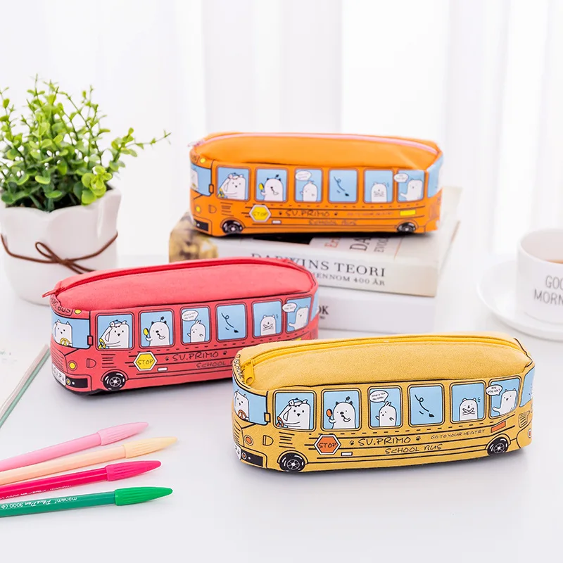 

Creative car pen bag Korean version small fresh large-capacity pen box male and female students bus stationery bag