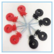 

50 Pcs Electric Fence Offset Ring Insulator For Wood Post Fencing Screw In Posts Wire Safe Agricultural Garden Accessories