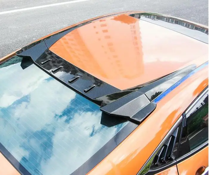 ABS углеродного волокна Цвет R Стиль Защита от солнца на заднее стекло авто крыши