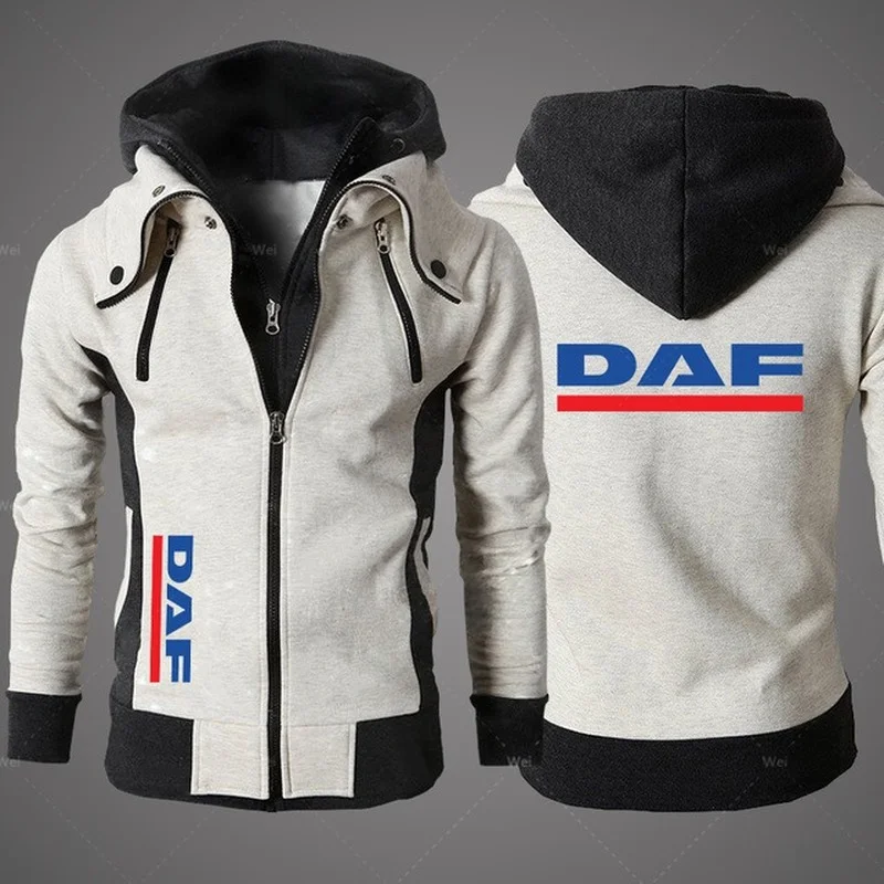 Новинка весна-осень мужские уличные повседневные куртки с логотипом DAF теплые