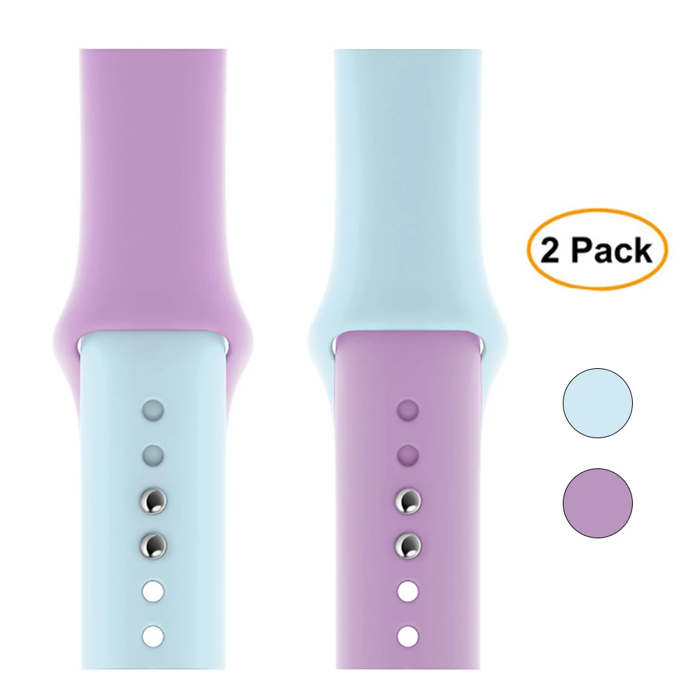 Package 22 Спортивный силиконовый ремешок для apple Watch 38 мм 42 мм 44 мм 40 мм pulseira apple iwatch аксессуары для браслетов серии 5 4 3 2 1 - Цвет ремешка: Package 22