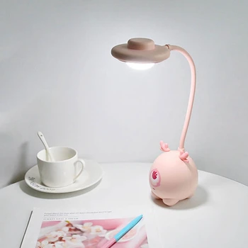 

Cartoon Silicone One Eyed Monster Press Sensor LED Night Light for Children Baby Kids 3 Modes Eye Protection USB LED Night Lamp