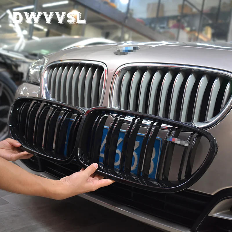 

ABS color front hood bumper upper trim nose cover grill grille cover molding for f10 f11 bmw 5 series 2010-2016 M5 style quality