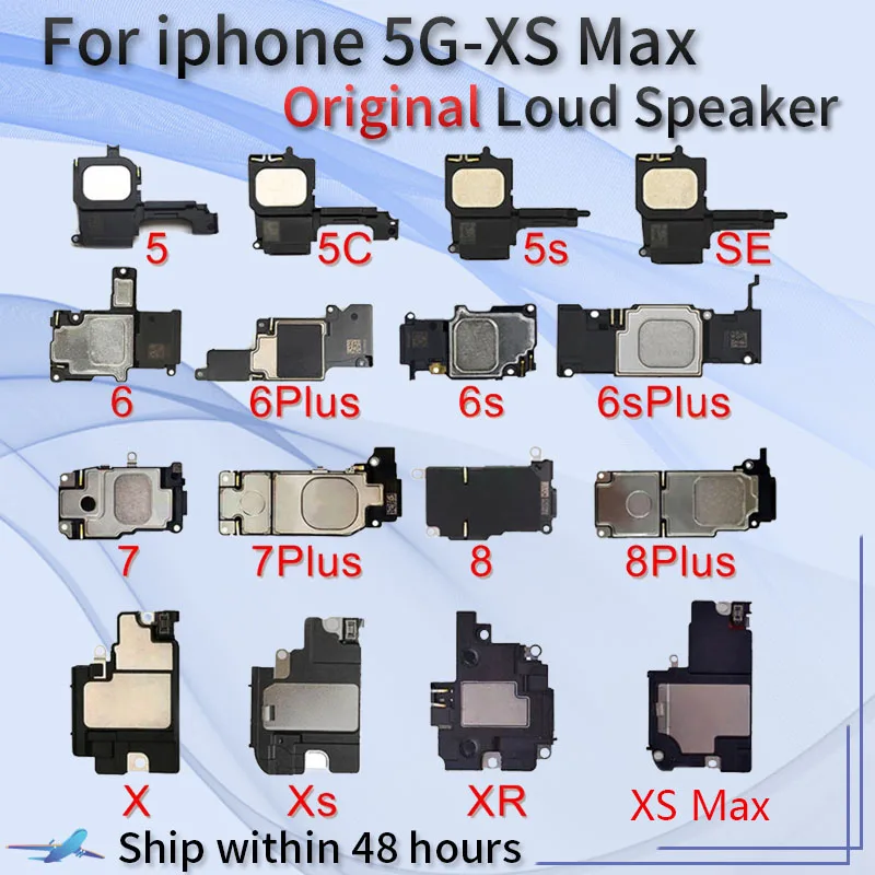 Гибкий динамик для iPhone 6 6s 7 8 Plus X XR XS Max 5S SE 5C 6G 7G 8G громкий звуковой зуммер кольцо