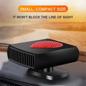 

12/24VV 200W Electric Heating Fan Cooling Fan Automobile Car Electrical Heater Cooler Front Windshield Defogger Defroster