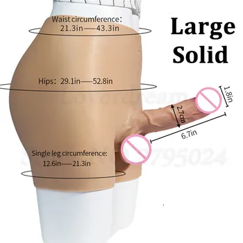 Super Soft Realistic Dildo Wear Pants Sex Toys Woman Masturbation Lesbian Anal Plug Strapon Device Real Penis G Spot Stimulator 4