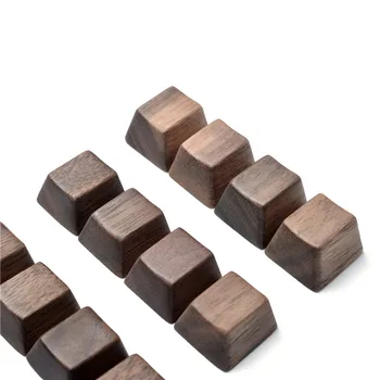 

Mechanical keyboard solid wood personality key cap black walnut OEM wooden keycap For Cherry MX Switch