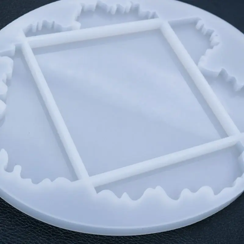 

Agate Coaster Resin Casting Mold Silicone Jewelry Making Epoxy Mould Crafts B36D