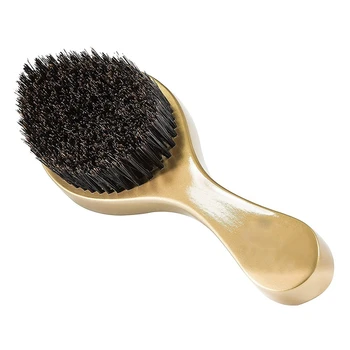 

Hair Brush Hair Cream Unisex Bristle Hair Beard Brush Oil Head Brush Curve 360 Waves Brush