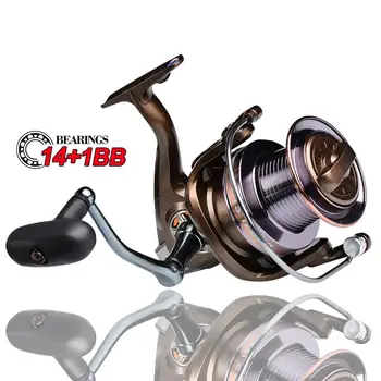 

Big Fish Spinning Reel 30KG Max Drag Power 14+1BB All Metal Body Spinning Reel Long Casting Fishing Wheel 9000/10000/12000