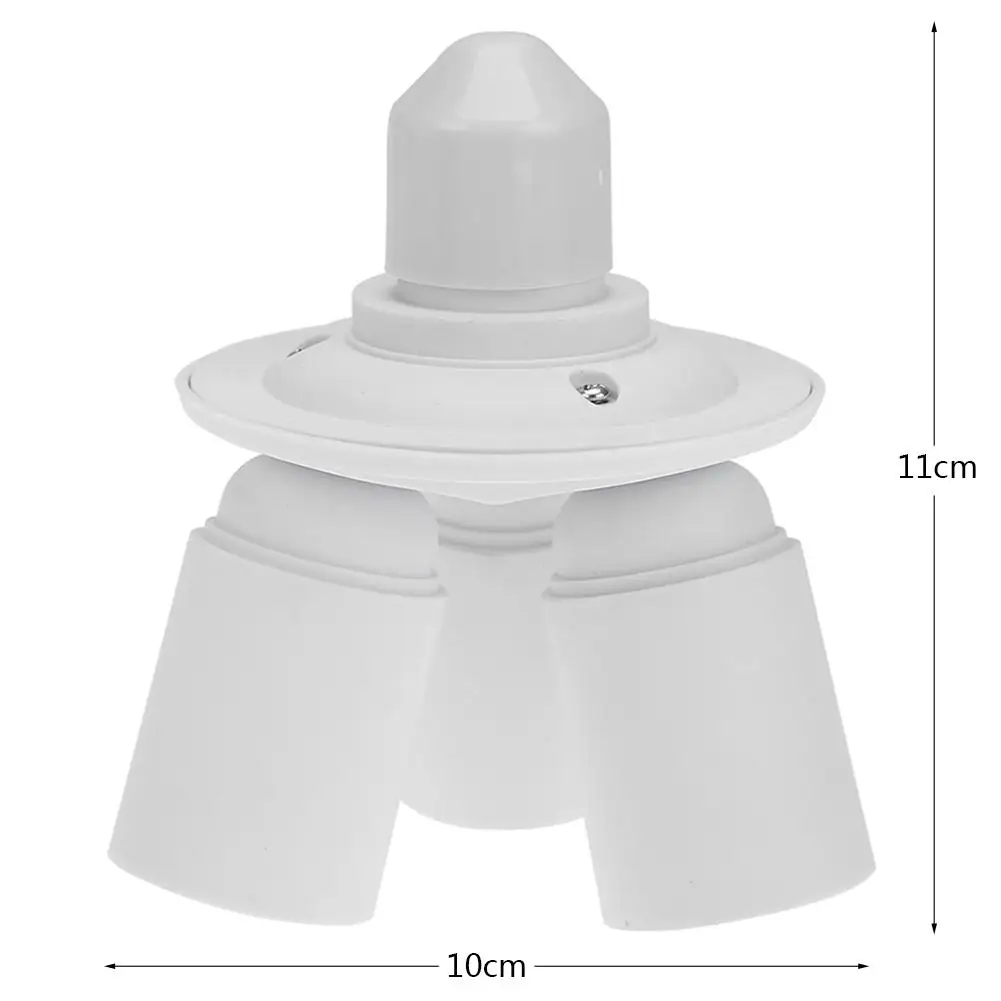 VILLCASE E27 Splitter Adapter – 3-in-1, Weiß | Ermöglicht 3 Lampen An Einer Fassung | Einfach Installiert