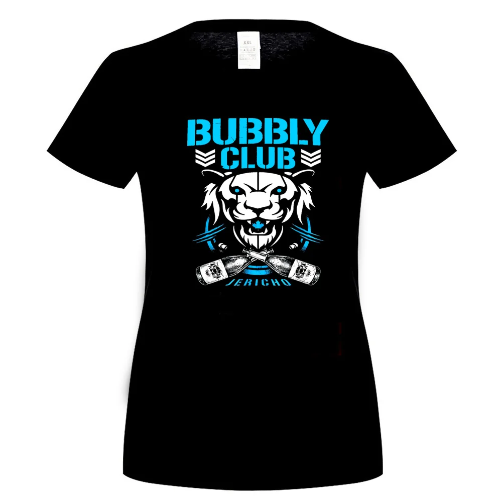 women black Bubbly Club Chris Aew Njpw Jericho Bit Of The Bubbly пародия черная футболка S-3Xl базовые модели футболки - Цвет: women black