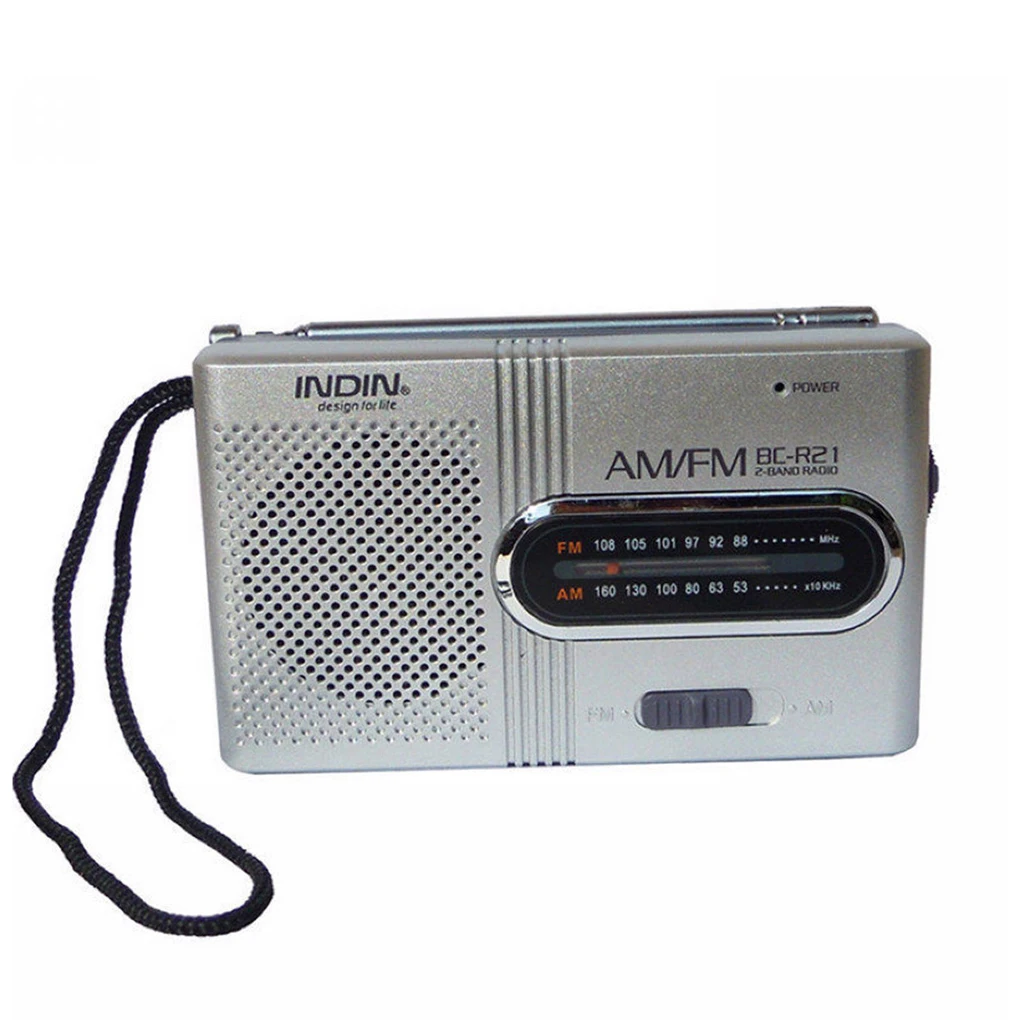 

Universal for BC-R21 Portable Mini AM FM Radio Stereo Speakers Music Player Dual Band Receiver Channel 88-108MHz Antenna