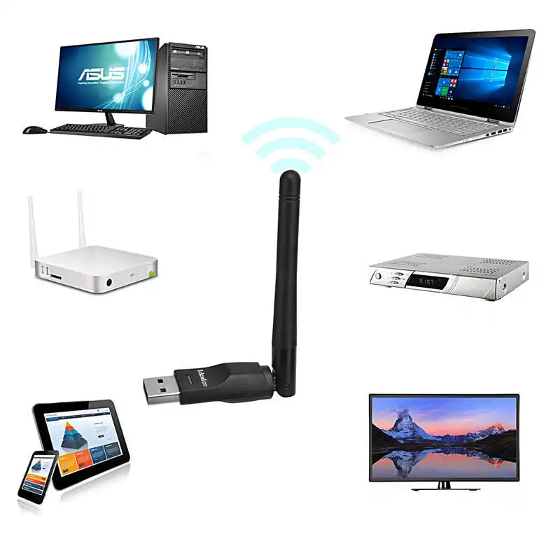 Беспроводной Wifi сетевой адаптер 150 м Usb сетевая карта для ПК ноутбука Wifi приемник внешняя Wi-Fi Dongle антенна