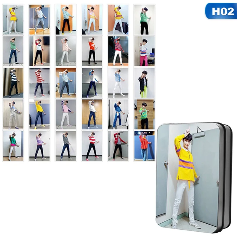 30Pcs/Set TXT TOMORROW X TOGETHER Team Album Photo Card Self Made LOMO Card Photocard - Цвет: H02