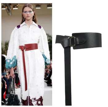 

Fashion slim body corset soft imitation leather Belts Joker Decoration cummerbund Dress waistbands for Women Apparel Accessories