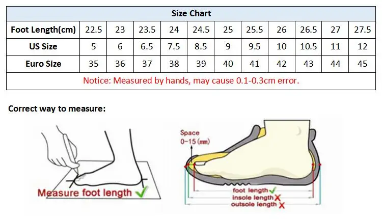 shoes size chart