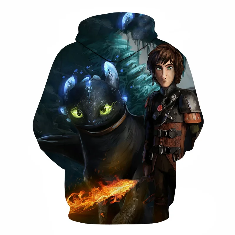 Cloudstyle Movie How To Train The Dragon Hoodies мужские толстовки в стиле хип-хоп с 3D принтом, беззубики, пуловеры, забавные худи унисекс