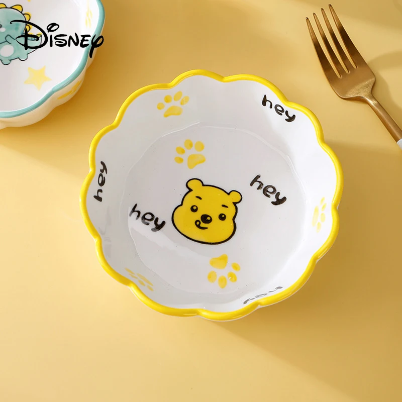 

Disney Cute Bowl Cartoon Winnie The Pooh Dinosaur Fruit Salad Bowl Breakfast Oats Soup Bowls Ceramic Tableware Oven Bowl