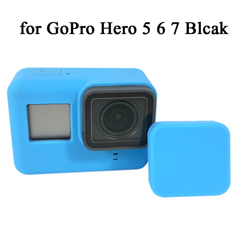 Аксессуары для Gopro Hero 8, мягкий силиконовый чехол, защитная крышка для объектива Go pro Hero 8 7 6 5, черная стандартная рамка для экшн-камеры - Цвет: for hero5 6 7 black