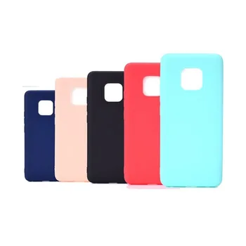 

100Pcs Matte Phone Case For Huawei Mate 30 Pro 20 Lite 10 9 Nova 7 Pro 7i 7SE 6 6SE 5 5i Soft TPU Candy Color Silicone Cover