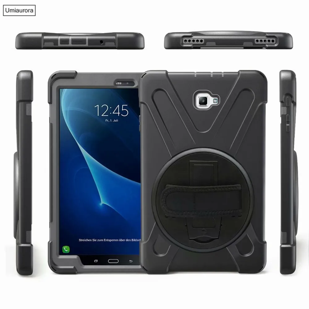 Armadura Heavy Duty para Samsung Galaxy Tab a6 101 Polegadas 2023 T580 Sm-t580 Sm-t585 s Caneta Sm-p580 Sm-p585 Stand Capa à Prova de Choque Case - Imagem 3