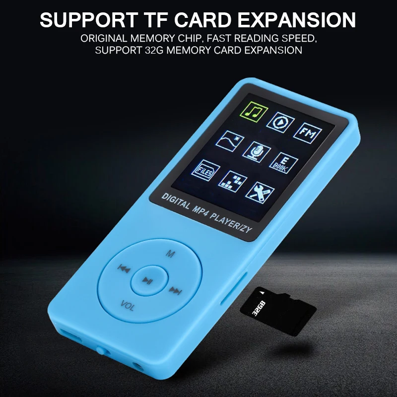 Мини MP3 музыкальные плееры модный портативный MP3-плеер 1,8 дюймов ЖК-экран fm-радио с микрофоном Поддержка SD карты 128 Гб Walkman