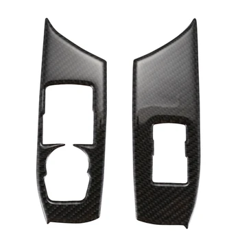 

Carbon Fiber Car Window Switch Button Panel Cover Trim Fit for Chevrolet Camaro 2017-2019